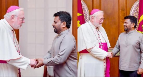 Archbishop Gallagher Meets President Dissanayake